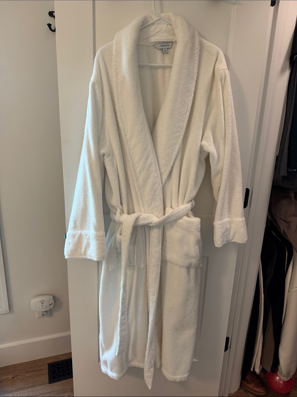 The Company Store Plush Bathrobe in White